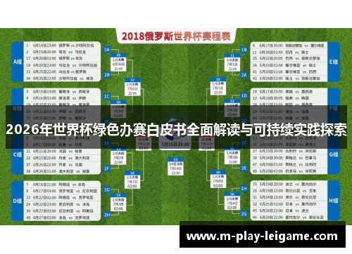 2026年世界杯绿色办赛白皮书全面解读与可持续实践探索